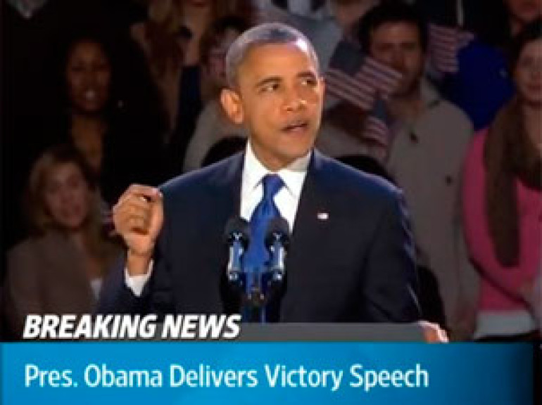 Barrack Obama's victory speech