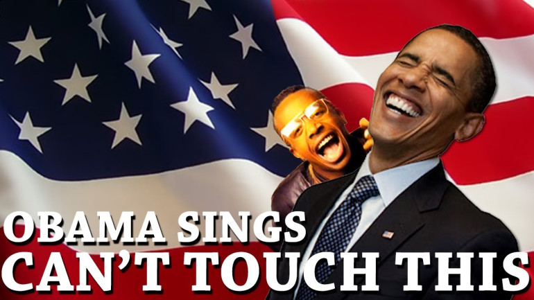 Obama singing can't touch this by MC Hammer