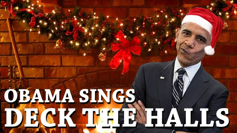 Obama 'Sings' X-mas Song