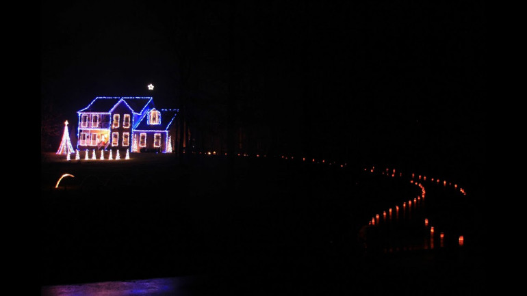 Christmas lights "singing" Jingle Bells