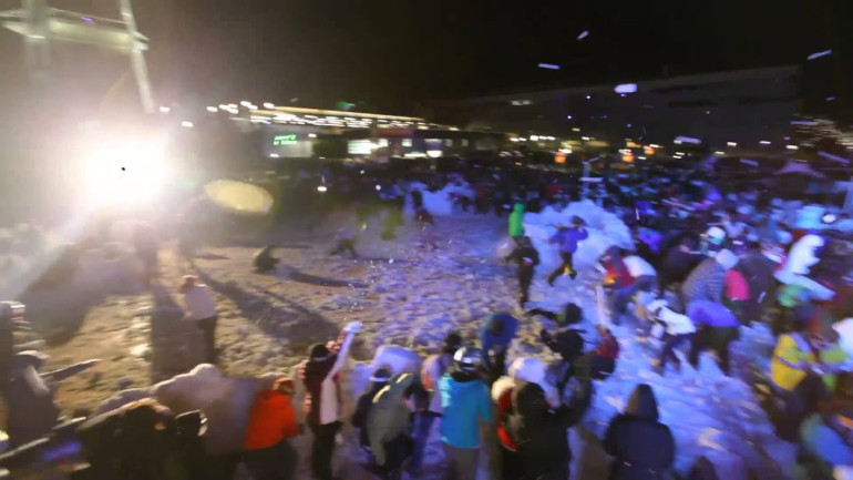World's Largest Snowball Fight 