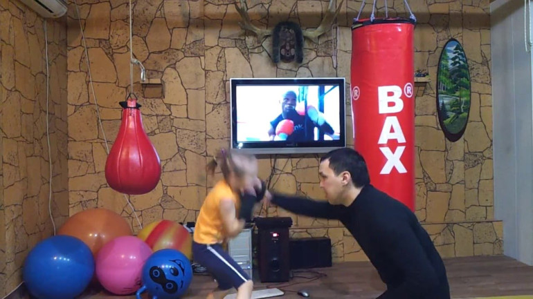 Kazakh girl - future boxing champion