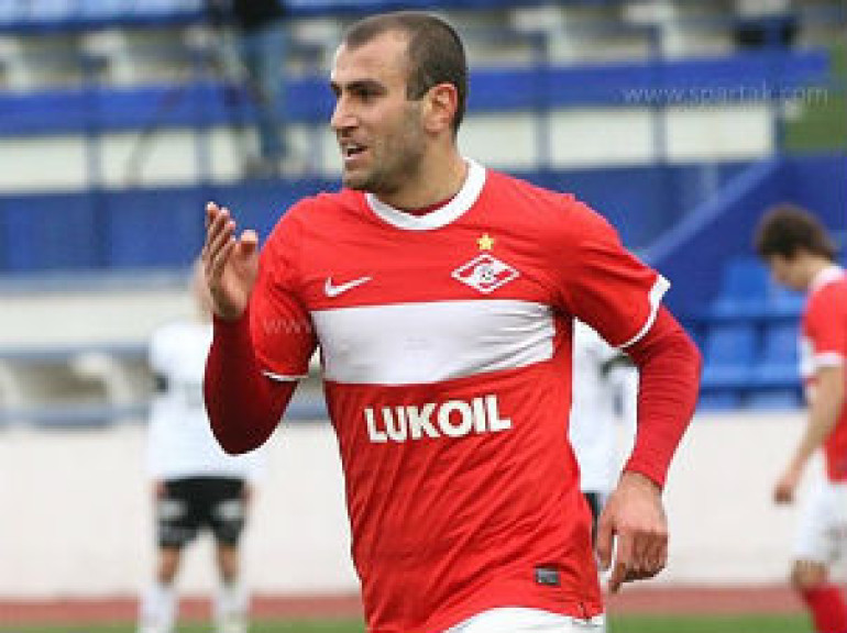 Yura Movsisyan's second goal during Spartak-Terek football match