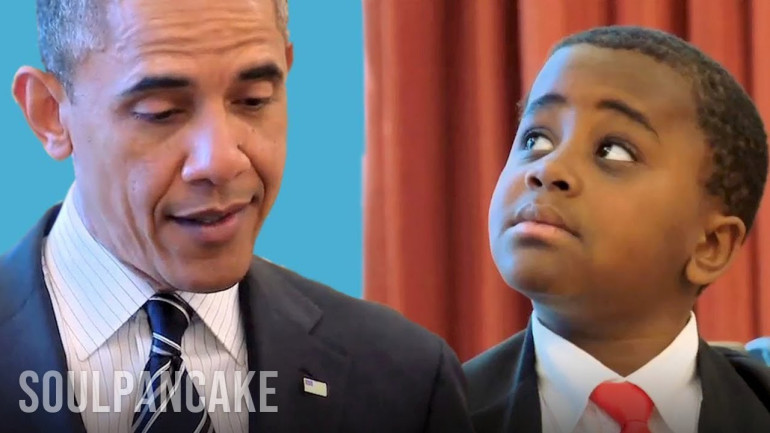 Obama Receives Kid President of US