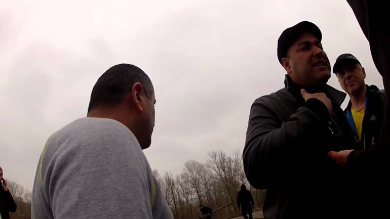 Azeri Man Brandishes Knife at Ukrainian MP