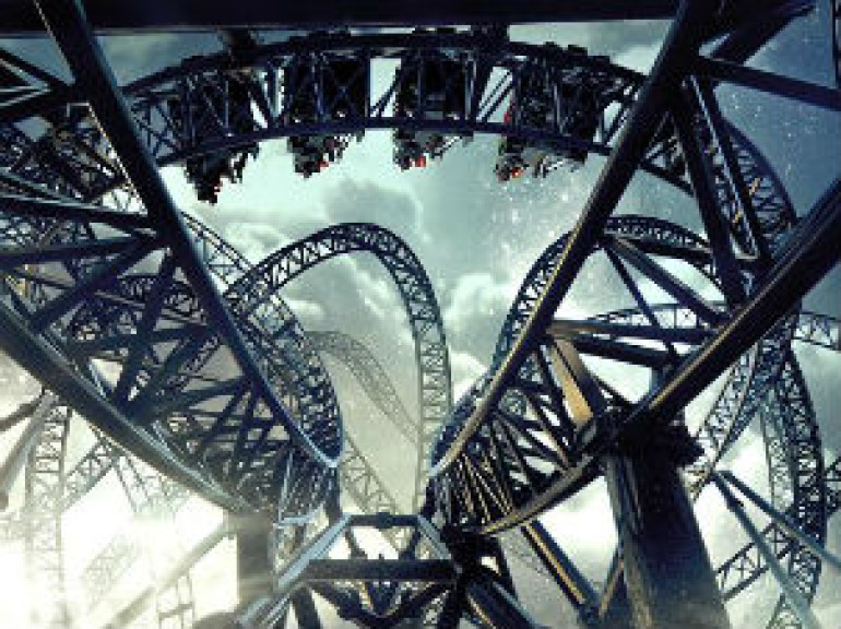 The Smiler is the World's First 14 Looping Rollercoaster