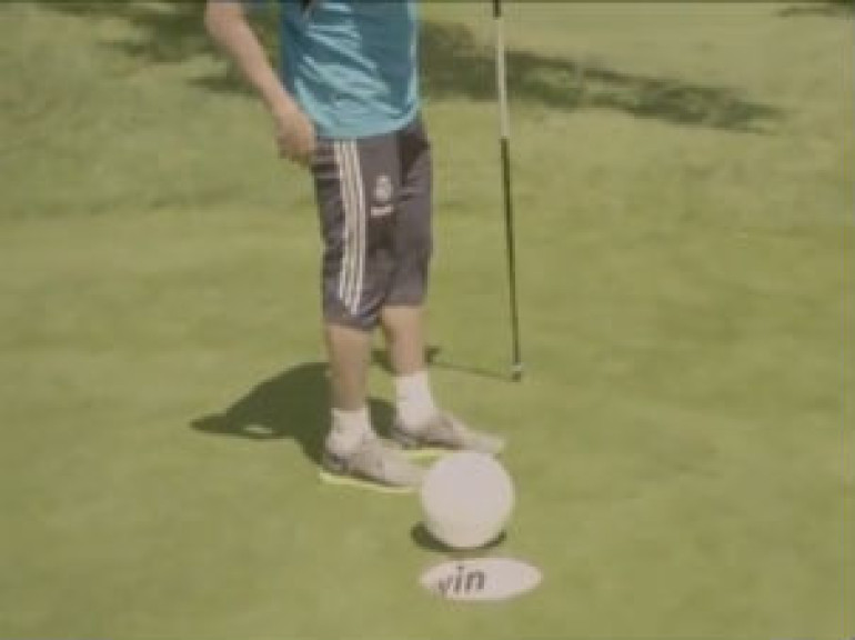 Real Madrid Stars Show off their Football skills... on the Golf Course!