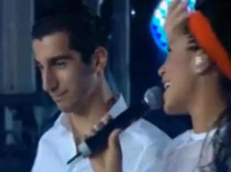 Ukrainian Singer Gaytana Sings with Armenian Football Star