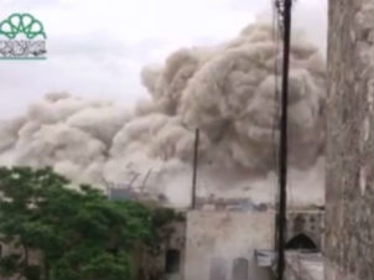 Syria: Footage Emerges of Aleppo Carlton Hotel Bomb Blast