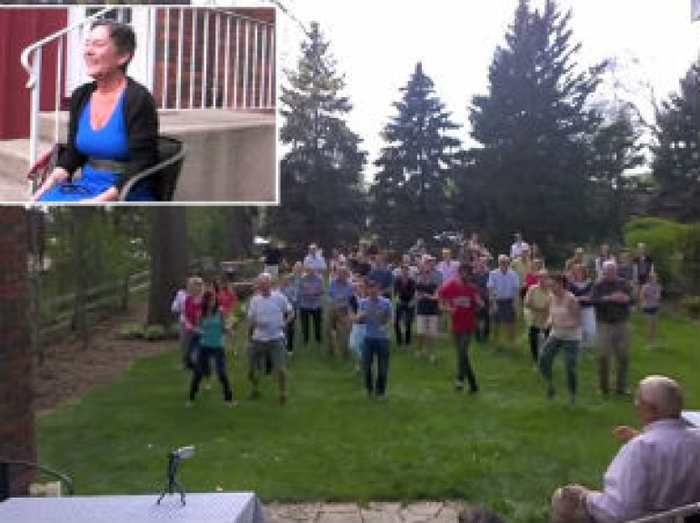 Flash mob for cancer patient