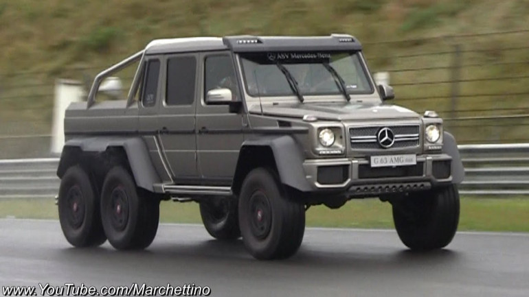 Mercedes G63 AMG 6x6–ը՝ ընդդեմ արագընթաց սուպերքարերի