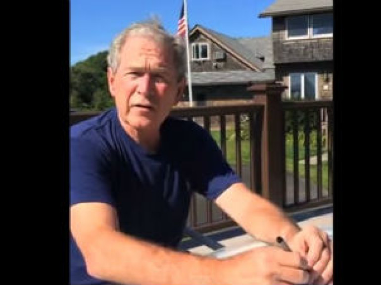  George W Bush Joins ALS Ice Bucket Challenge