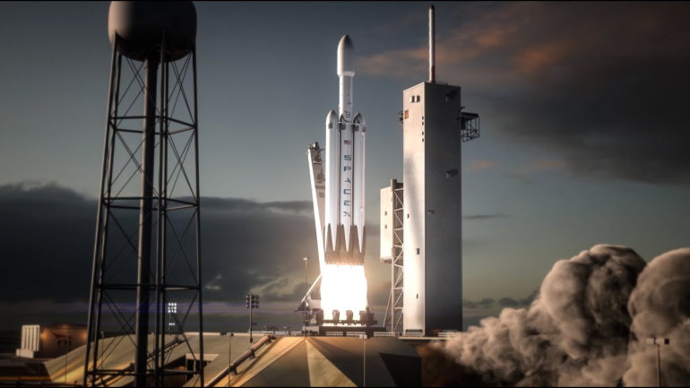 SpaceX -ը ցուցադրել է Falcon Heavy հզոր տիեզերանավի թռիչքը