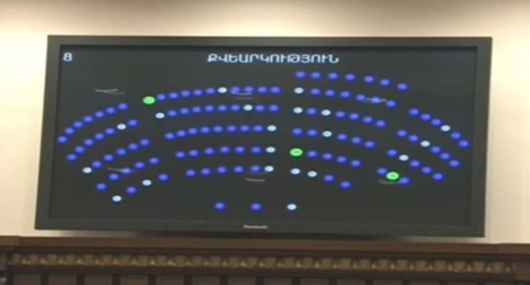 55 դեմ ձայնով Հ. Բագրատյանի նախագիծը չընդգրկվեց օրակարգում