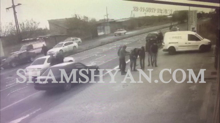 BMW Collides into Truck in Armenia's Armavir
