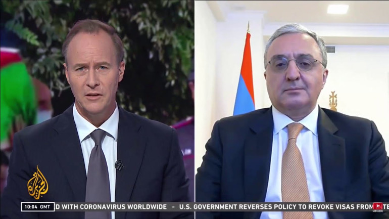War is Not the Alternative to Peace Talks over Karabakh - FM Zohrab Mnatsakanyan's Interview to Aljazeera