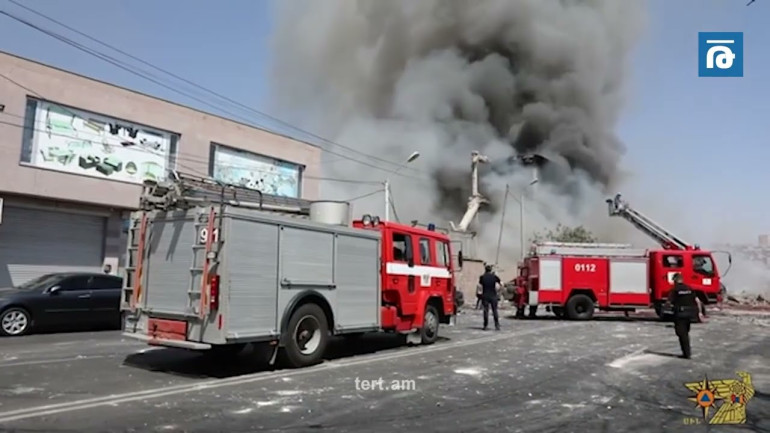 «Սուրմալու» առևտրի կենտրոնում հրդեհաշիջման և որոնողական աշխատանքները շարունակվում են