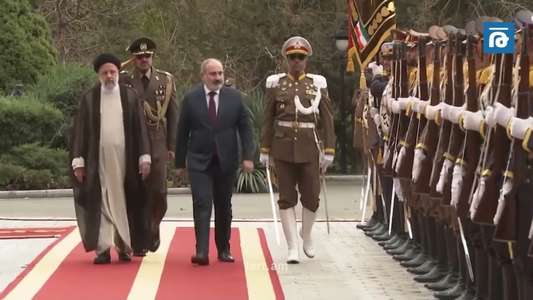 Փաշինյանին դիմավորելու պաշտոնական արարողությունը Թեհրանում