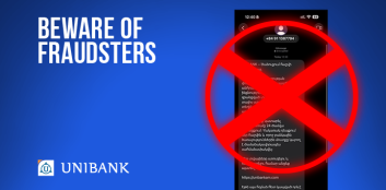 Unibank warns of a new fraud scheme Unibank warns of a new fraud scheme