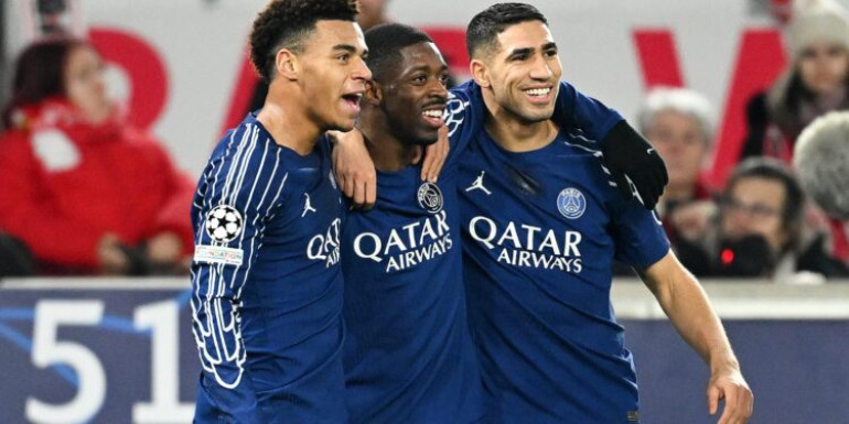 PSG have released information on the health status of Dembele, Doue and Hakimi